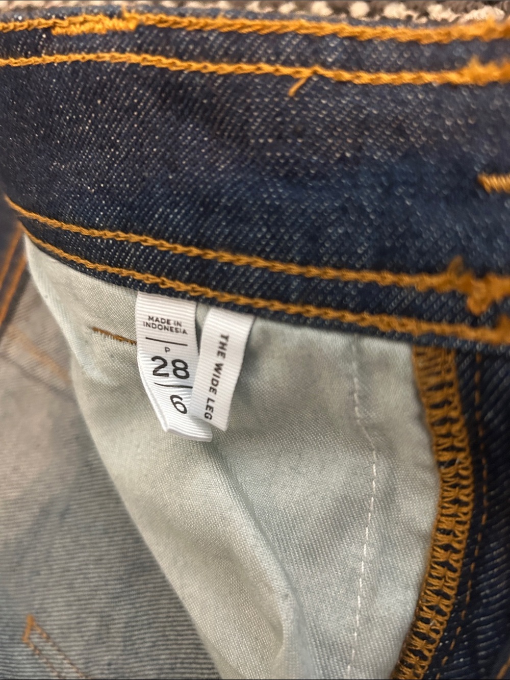 LOFT Dark Blue wideLeg Women's Jeans - Picture 6 of 7